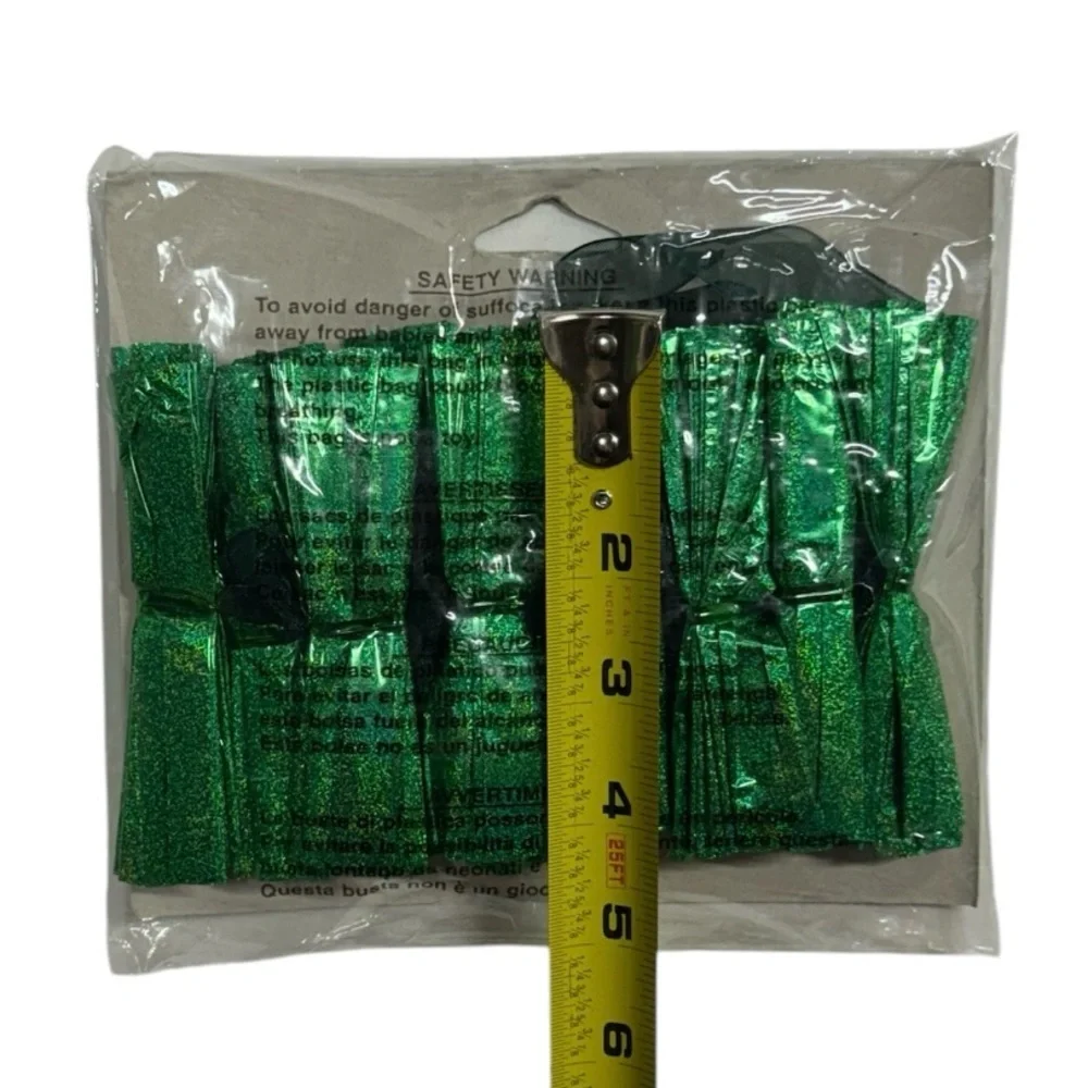 Creative converting green colored Pom Pom garland brand new in packaging!